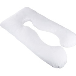 Lavish Home Contoured U-Shape Pregnancy Pillow with Removable Cover, 38" x 60"