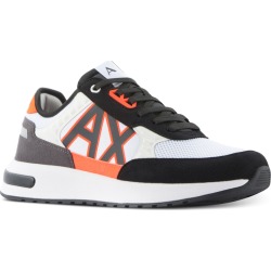 AX Armani Exchange Men's Sneaker with Orange Detailing Men's Shoes