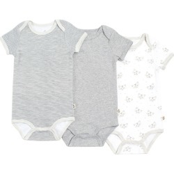Gertex Snugabye Dream Baby Boys and Girls Short Sleeve Bodysuit 3 pack in Giftbox
