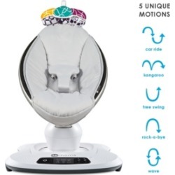 4moms mamaRoo4 5 unique motions Bluetooth Enabled Baby Swing