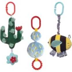 Manhattan Toy Cactus Garden Rattle, Teether And Jiggle Pull Baby Travel Toy...