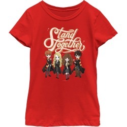 Girl's Harry Potter Stand Together Anime Friends Child T-Shirt