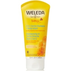 Weleda 2-In-1 Gentle Baby Shampoo and Body Wash with Calendula Extracts, 6.8 oz