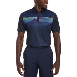 Pga Tour Men's Ombre Geo-Print Polo Shirt found on MODAPINS