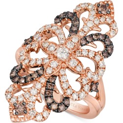 Le Vian Chocolate Diamond (3/4 ct. t.w.) & Nude Diamond (3/8 ct. t.w.) Filigree Statement Ring in 14k Rose Gold found on Bargain Bro from Macy's Australia for USD $2,178.43