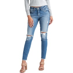 Silver Jeans Co. Suki Distressed Skinny Jeans found on MODAPINS