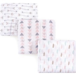 Luvable Friends Muslin Swaddle Blankets, 3-Pack