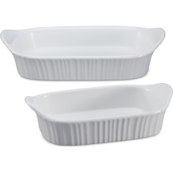 Corningware French White 2-Pc. Bakeware Set