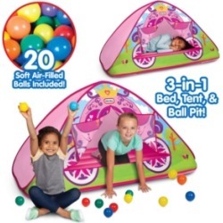Little Tikes Enchanted Princess Carriage 3-In-1 Bed, Tent, Ball Pit