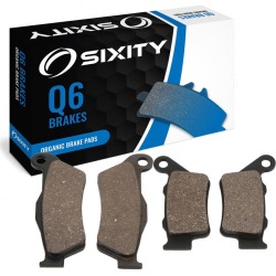 Sixity Front + Rear Organic Brake Pads 2006-2008 Husqvarna TE 250 48mm found on Bargain Bro Philippines from Sixity for $14.67