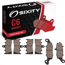Sixity Front + Rear Ceramic Brake Pads 2002-2003 Kawasaki VN1500P Vulcan 1500 Mean