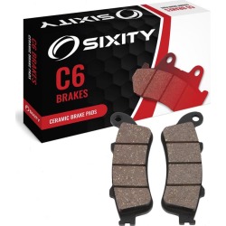 Sixity Rear Ceramic Brake Pads 2002-2006 Honda VTX1800S Spoke Wheel