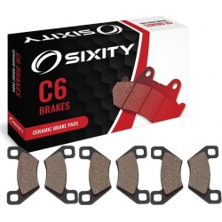 Sixity Front + Rear Ceramic Brake Pads 2010 Arctic Cat 550 4x4 Auto S LTD