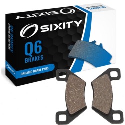 Sixity Rear Organic Brake Pads 2010 Arctic Cat 550 4x4 Auto S LTD