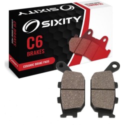 Sixity Rear Ceramic Brake Pads 2003-2007 Honda VTX1300S Spoke wheel