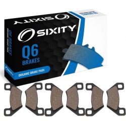 Sixity Front + Rear Organic Brake Pads 2010 Arctic Cat 550 4x4 Auto S LTD