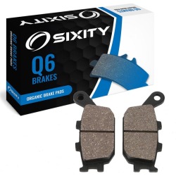 Sixity Rear Organic Brake Pads 2003-2007 Honda VTX1300S Spoke wheel