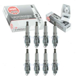 8 pc NGK V-Power Spark Plugs for 1969-1970 Chevrolet Biscayne 5.7L V8 found on Bargain Bro from Sixity Auto for USD $18.84