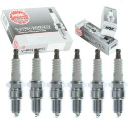 6 pc NGK V-Power Spark Plugs for 1989-1994 Mitsubishi Montero 3.0L V6 found on Bargain Bro from Sixity Auto for USD $12.45