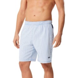 Speedo Seersucker Volley W/ Hydroliner : Blue/Green