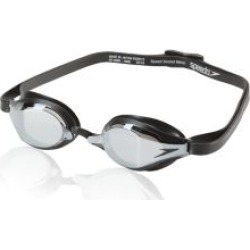 Speedo Speed Socket 2.0 Mirrored Goggle Triathlon Gear : Black/Silver