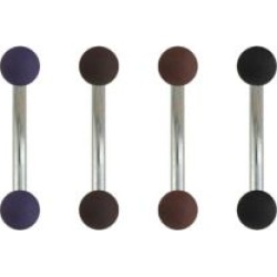 Multi-Pack Dark Matte Curved Barbells 4 Pack - 16 Gauge by Spencer's