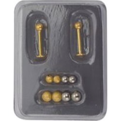 Labret Lip Rings with Extra Balls - 16 Gauge - Lifetime Warranty - by Spencer's