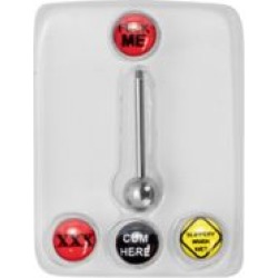 Multi-Pack XXX Barbell with Extra Balls - 14 Gauge by Spencer's