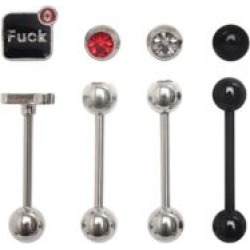 Multi-Pack CZ Fuck Barbells 4 Pack - 14 Gauge by Spencer's