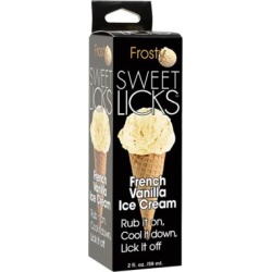Cooling French Vanilla Ice Cream Flavored Glide 2 oz. - Sweet Licks by Spencer's