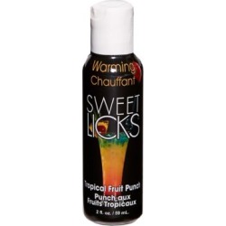 Warming Tropical Fruit Punch Flavored Glide 2 oz. - Sweet Licks by Spencer's