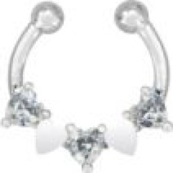 CZ Heart Fake Septum Ring by Spencer's