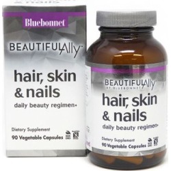 Beautiful Ally Hair - Skin & Nails 90 Veg Caps by Bluebonnet Nutrition