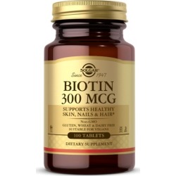 Biotin 100 Tabs by Solgar