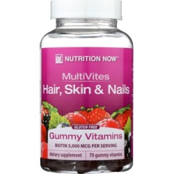 Multi-Vitamin Plus Hair Skin & Nails Support Gummies 70 CT by Nutrition Now