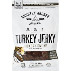 Turkey Jerky Hickory Hickory Smoke 8 Oz by Country Archer