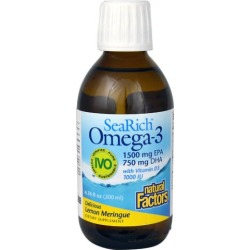 SeaRich Omega-3 Lemon Meringue 6.8 Oz by Natural Factors