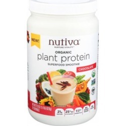 Organic Plant Protein Vanilla 21.9 Oz by Nutiva