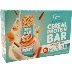 Beyond Cereal Protein Bar Cinnamon Roll 15 Bars by QUESTBAR