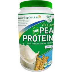 Pea Protein Powder Strawberry 12 Oz by Growing Naturals