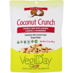 Organic Coconut Crunch Chips Wild Rice, Cranberries & Mixed Seeds 1 Pouch by Natural Factors