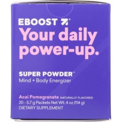 Natural Energy Powder Acai Pomegranate 7.2 Oz by Eboost