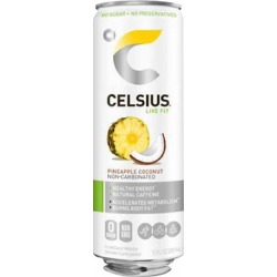 Natural Celsius Non-Carbonated Pineapple Coconut 24 x 12 Oz by Celsius