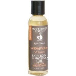 Bath Body & Massage Oil Sandalwood 4 oz by Soothing Touch