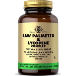 Saw Palmetto Pygeum Lycopene Complex Vegetable Capsules 50 V Caps by Solgar