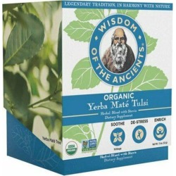 Organic Yerba Mate Tulsi 16 Bags by Wisdom Natural