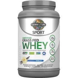 Sport Certified Grass Fed Whey Protein Vanilla 23 Oz by Garden of Life