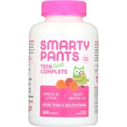 Teen Girl Complete Gummy Vitamins 120 Count by SmartyPants Gummy Vitamins