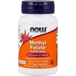 Methyl Folate 50 Veg Caps by Now Foods