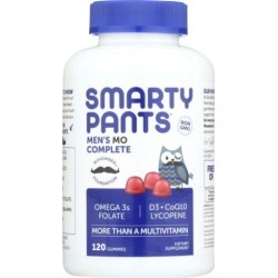 Gummy Vitamins Men's Complete Vitamins 120 Count by SmartyPants Gummy Vitamins